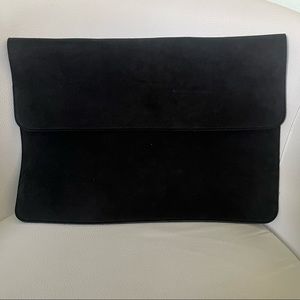 Black Suede Laptop Sleeve
